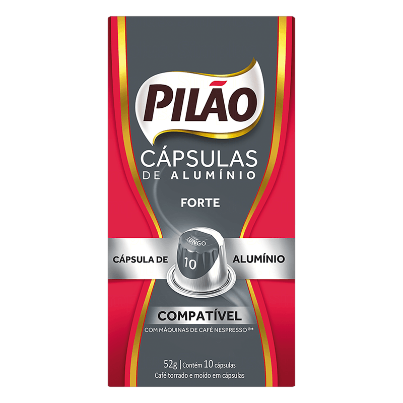 Cafe-em-Capsula-Torrado-e-Moido-Lungo-Forte-Pilao-Caixa-52g-10-Unidades