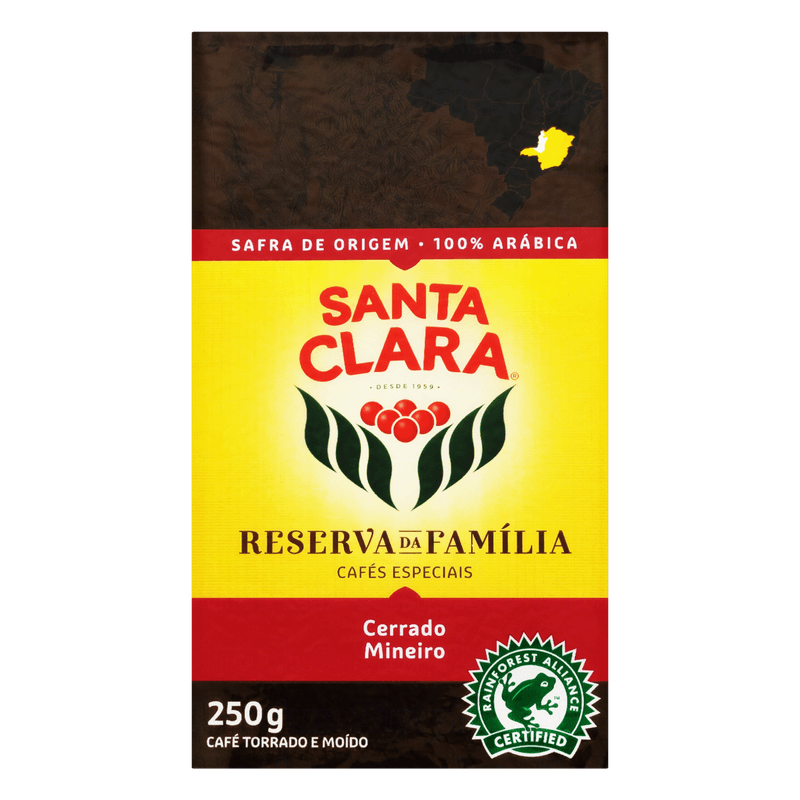 Cafe-Torrado-e-Moido-a-Vacuo-Cerrado-Mineiro-Santa-Clara-Reserva-da-Familia-Pacote-250g