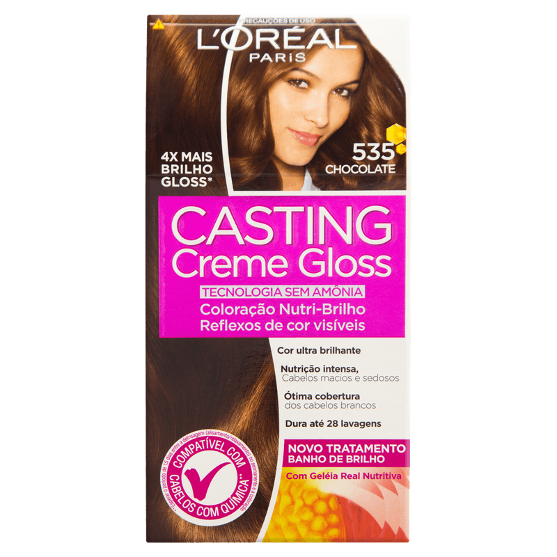 Kit-Coloracao-Creme-535-Chocolate--L-oreal-Paris-Casting-Gloss