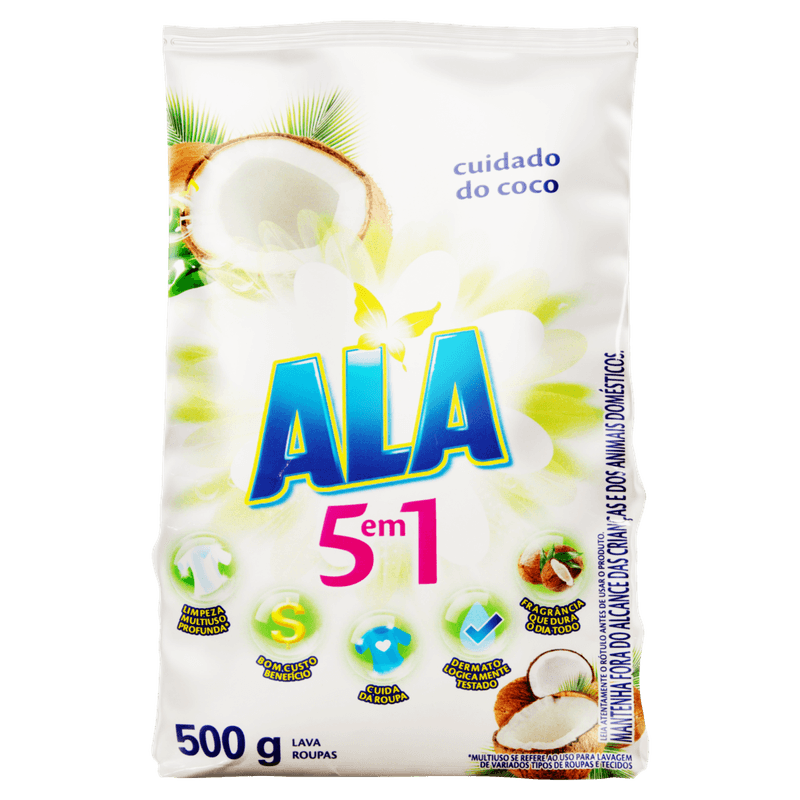 Lava-Roupas-em-Po-Cuidado-do-Coco-Ala-Pacote-500g