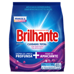 Lava-Roupas-em-Po-Roupas-Brancas-e-Coloridas-Brilhante-Cuidado-Total-Pacote-400g