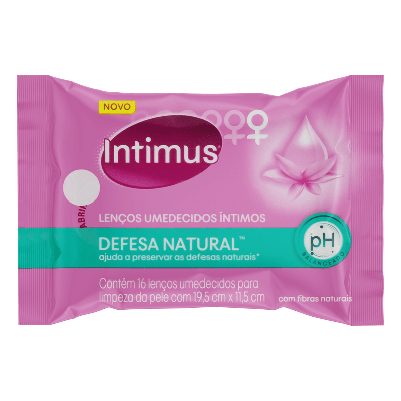 Lenco-Umedecido-Intimo-Intimus-Defesa-Natural-Pacote-16-Unidades