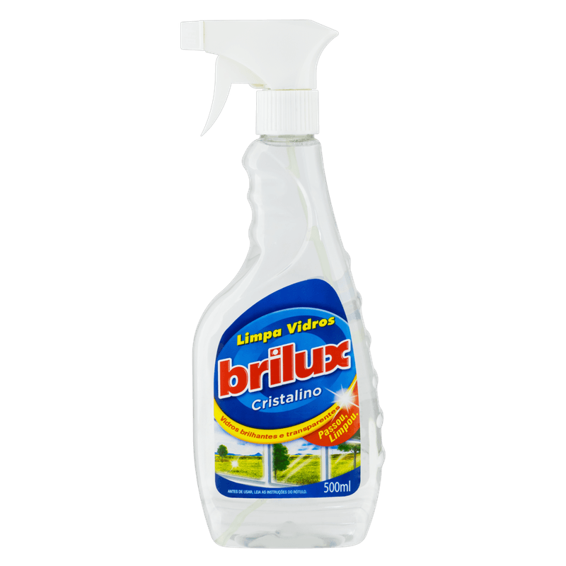 Limpa-Vidro-Liquido-Brilux-Cristalino-Frasco-500ml-Borrifador