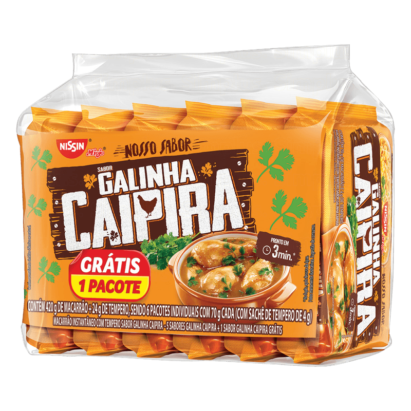 Macarrao-Instantaneo-Galinha-Caipira-Pacote-6-Unidades-de-85g-Cada-Leve-6-Pague-5-