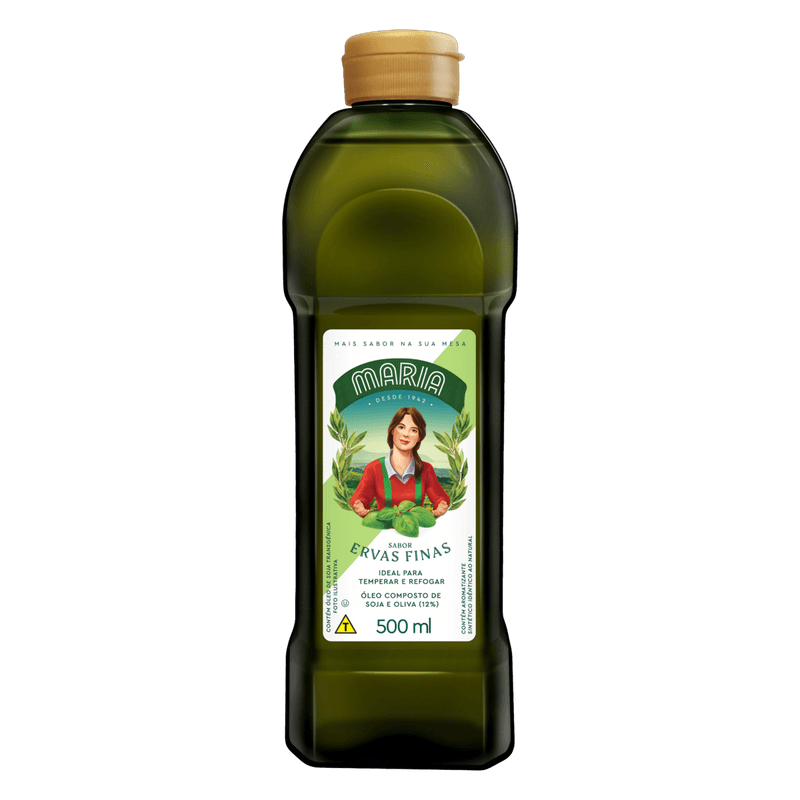 Oleo-Composto-de-Soja-e-Oliva-Ervas-Finas-Maria-Garrafa-500ml