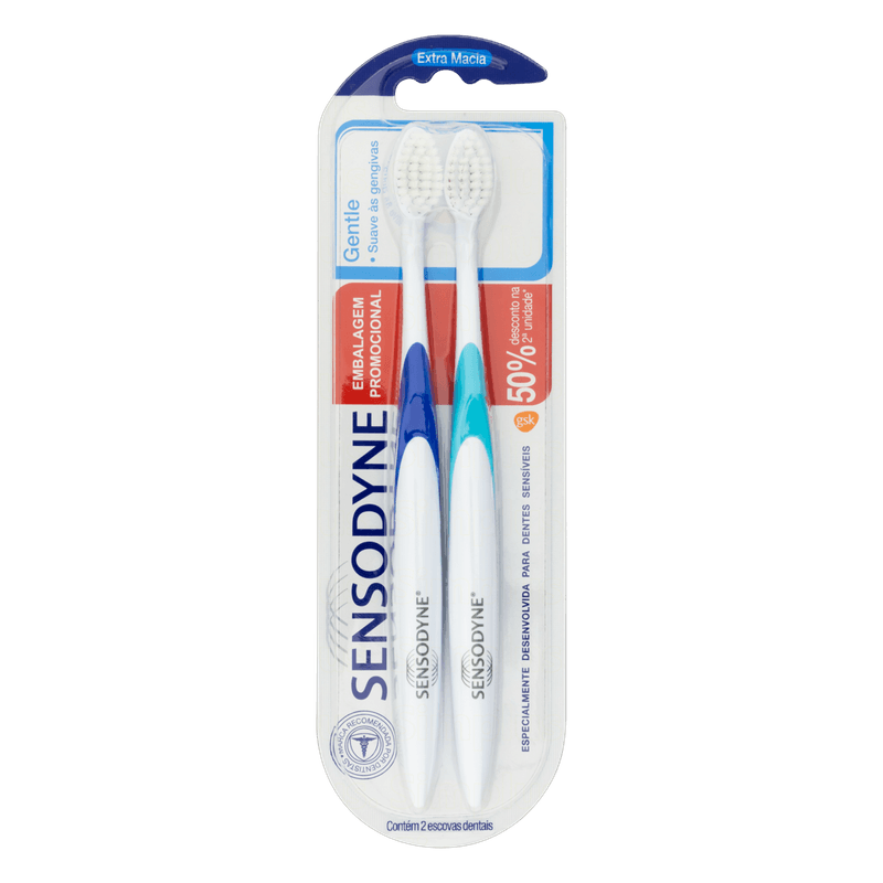 Pack-Escova-Dental-Extramacia-Gentle-Sensodyne-2-Unidades-Gratis-50--de-Desconto-na-2ª-Unidade