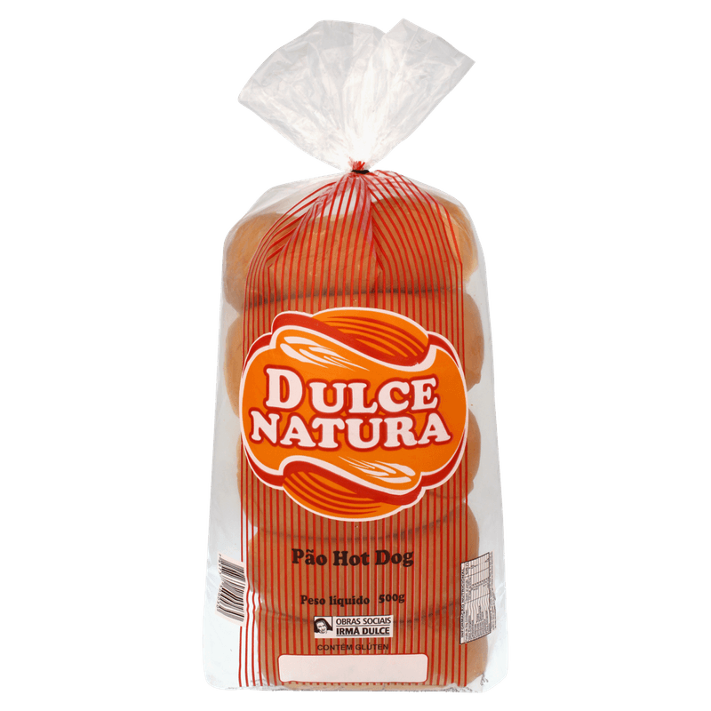 Pao-para-Hot-Dog-Dulce-Natura-Pacote-500g