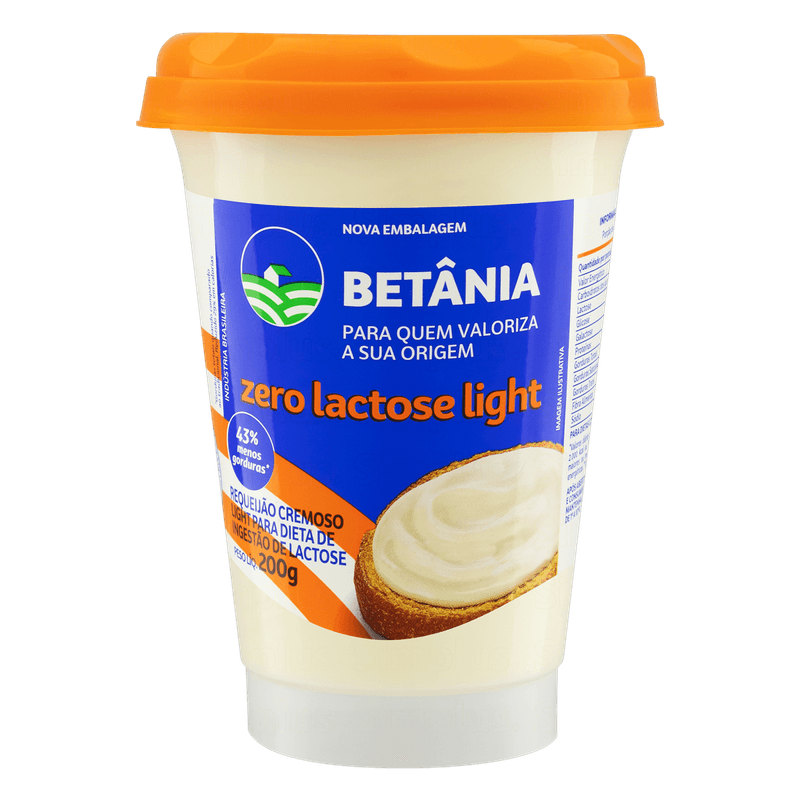 Requeijao-Cremoso-Light-Zero-Lactose-Betania-Copo-200g