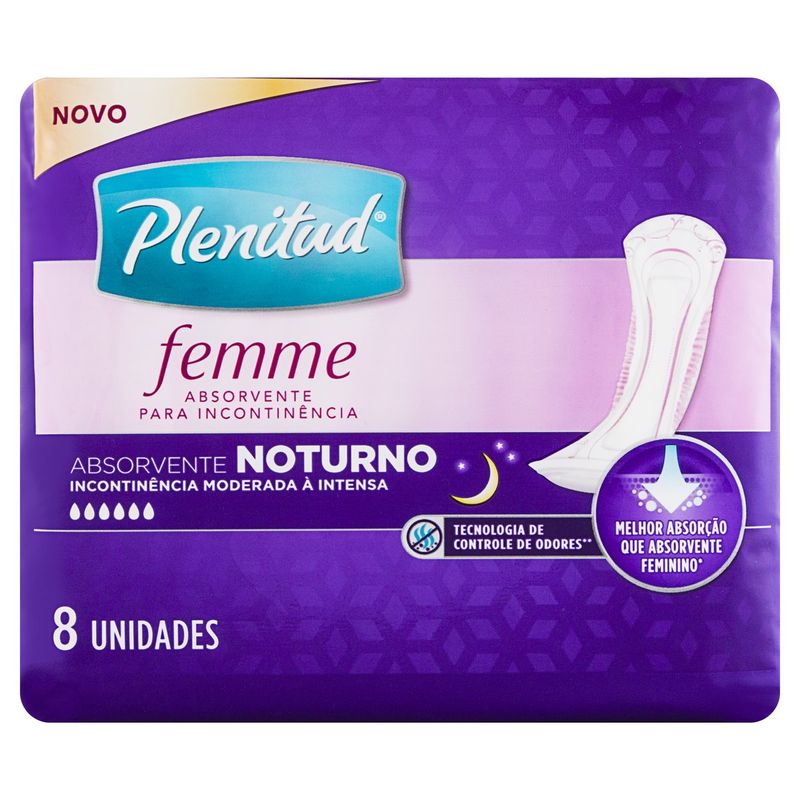 Absorvente-sem-Abas-Noturno-Plenitud-Femme-Pacote-8-Unidades