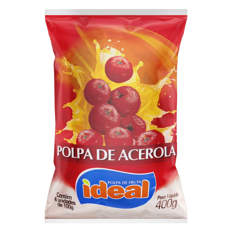 Polpa-de-Fruta-Acerola-Ideal-Pacote-400g