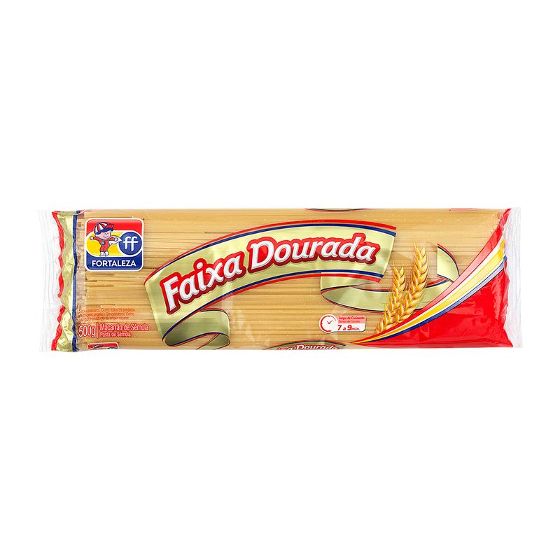 Macarrao-Espaguete-Curto-Faixa-Dourada-Fortaleza-Pacote-500g