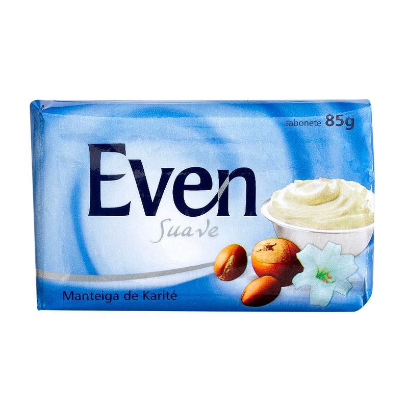 Sabonete-Manteiga-de-Karite-Even-Suave-Cartucho-85g