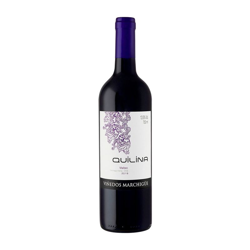Vinho-Chileno-Tinto-Quilina-Malbec-Viñedos-Marchigue-Garrafa-750ml