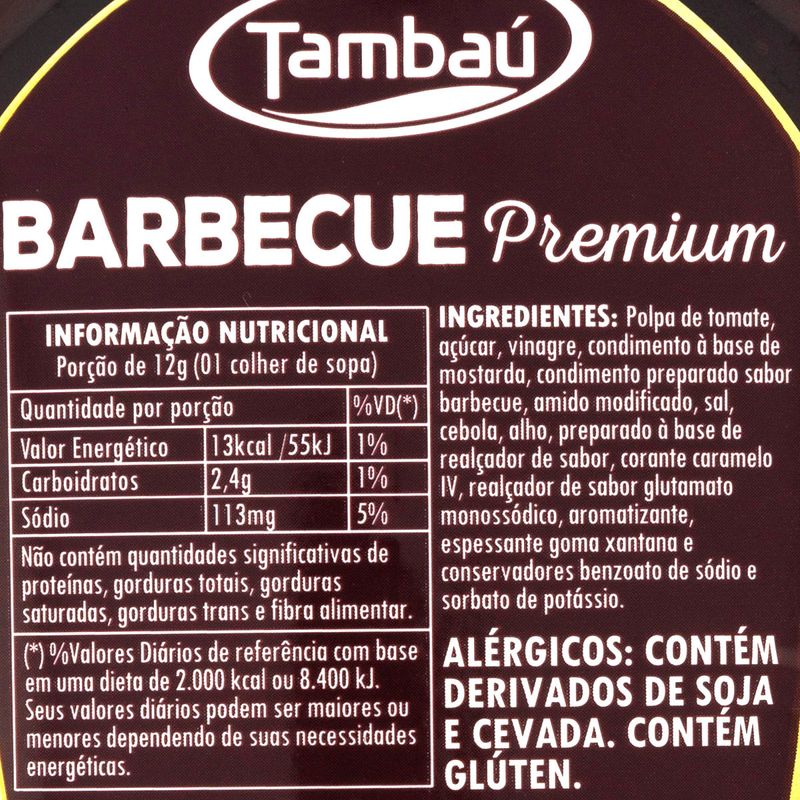 Molho-Barbecue-Premium-Tambau-Bisnaga-380g