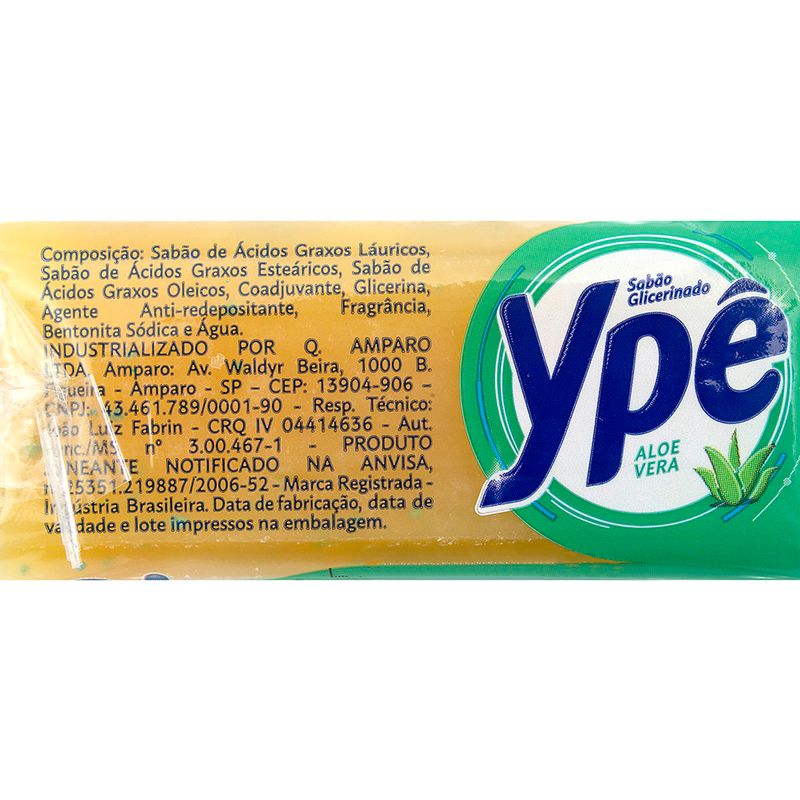 Sabao-Glicerinado-Aloe-Vera-Ype-Pacote-200g