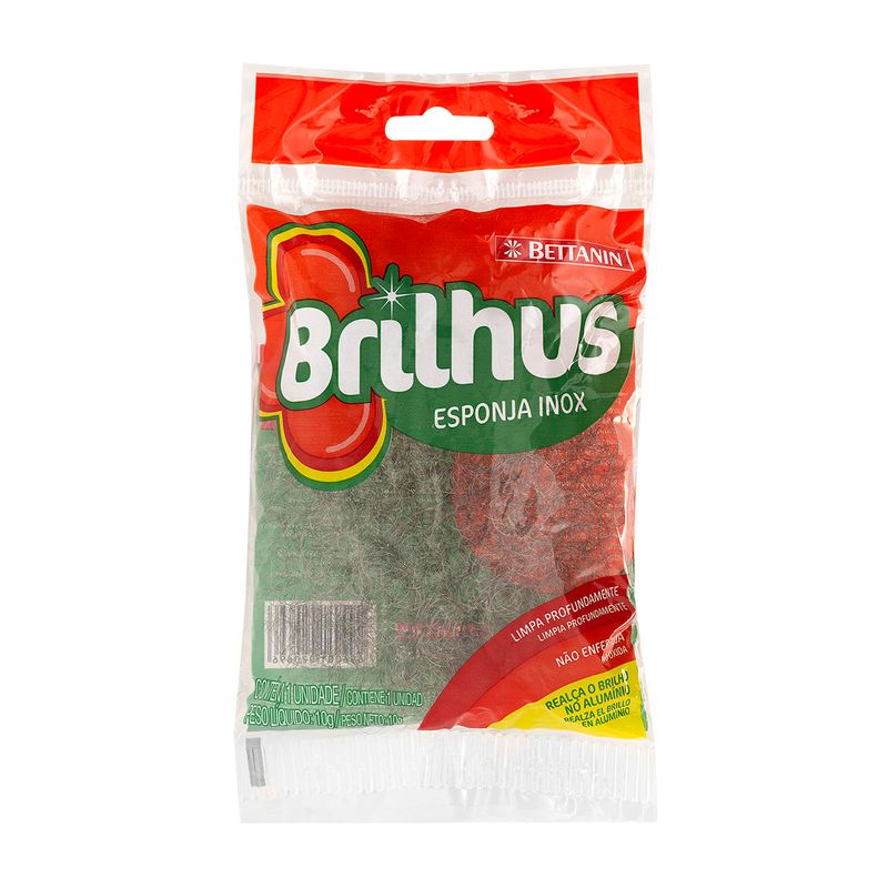 Esponja-Inox-Brilhus-Pacote-10g