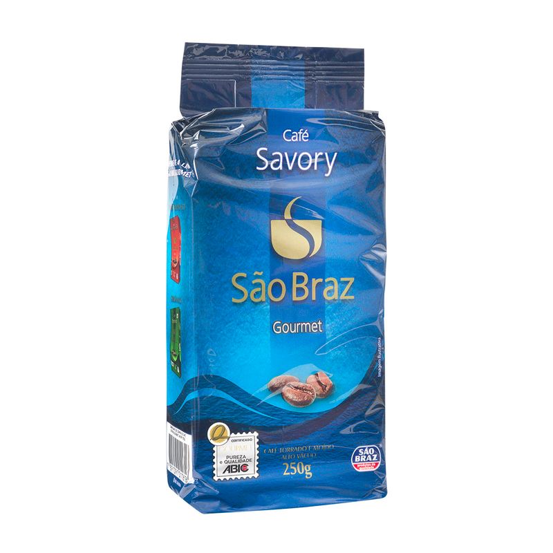 Cafe-Torrado-e-Moido-Savory-Gourmet-Sao-Braz-Pacote-250g