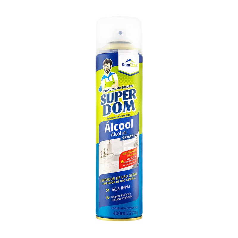 Alcool-Aerossol-Super-Dom-Spray-400ml