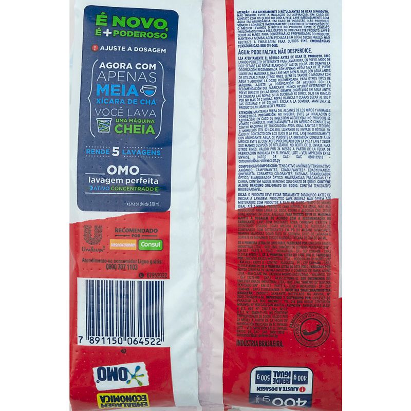Lava-Roupas-em-Po-Lavagem-Perfeita-Omo-Pacote-400g