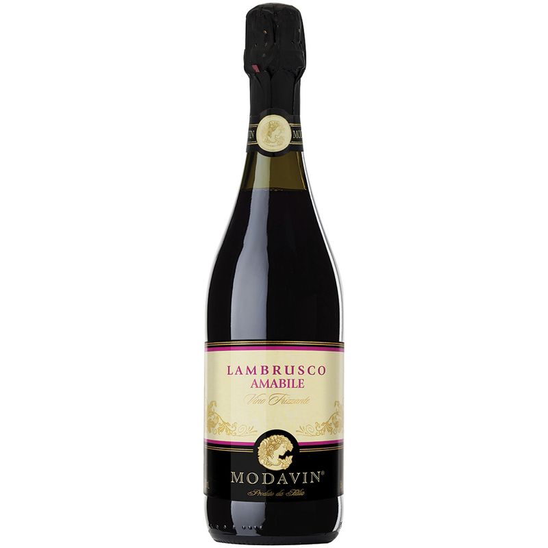 Vinho-Italiano-Tinto-Lambrusco-Amabile-Modavin-Garrafa-750ml