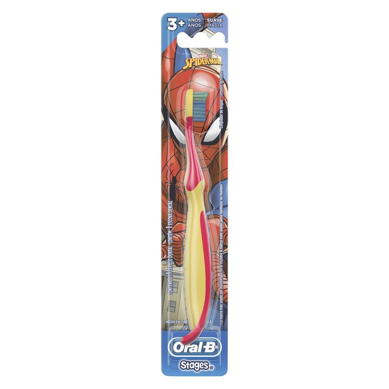 Escova-Dental-Infantil-Macia-Spider-Man-Oral-B-Stages