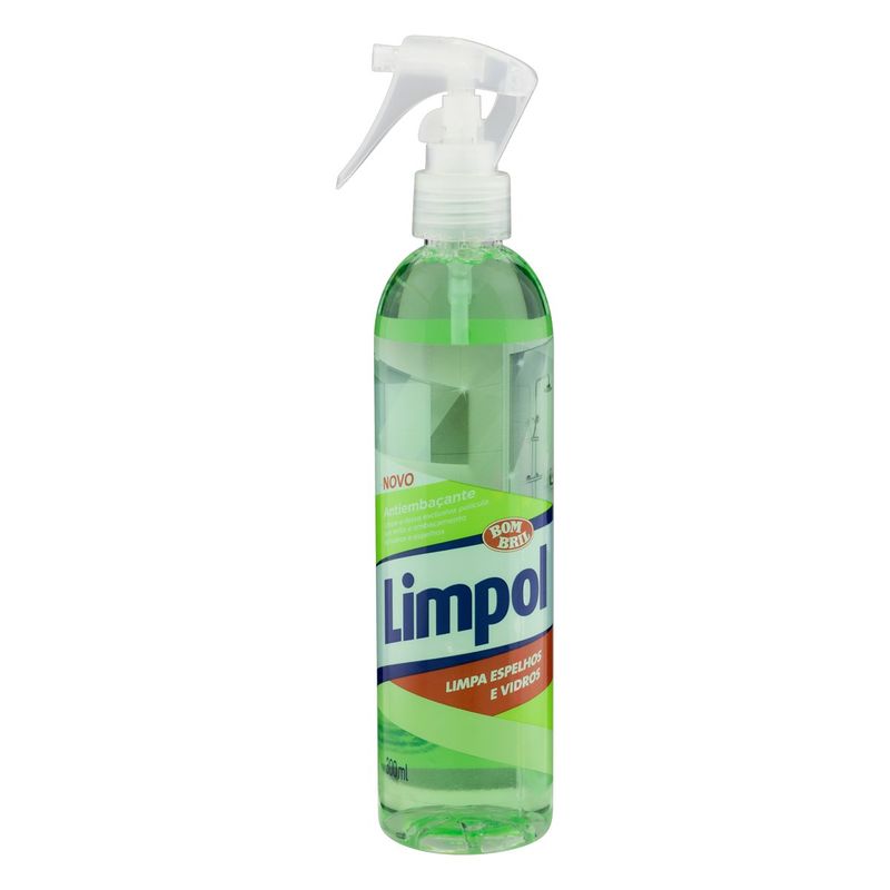 Limpa-Vidro-Liquido-Antiembacante-Limpol-Frasco-300ml-Borrifador