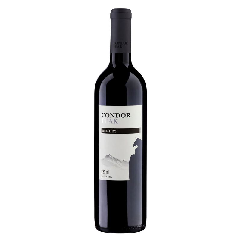 Vinho-Argentino-Tinto-Meio-Seco-Condor-Peak-Red-Dry-Bonarda-Sangiovese-Tempranillo-Mendoza-Garrafa-750ml