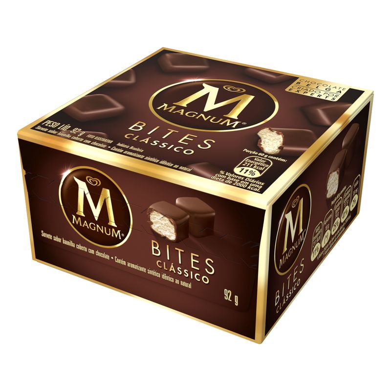 Sorvete-Classico-Cobertura-Chocolate-Magnum-Bites-Caixa-92g
