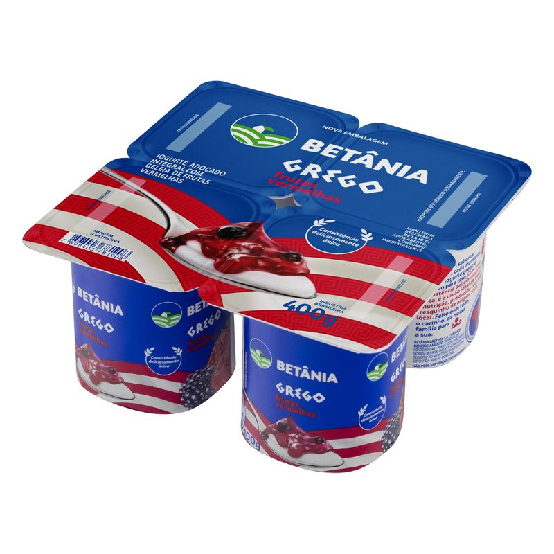 Iogurte-Integral-Grego-de-Frutas-Vermelhas-Betania-Bandeja-400g-com-4-Unidades