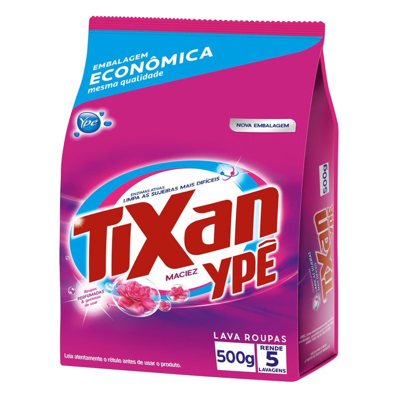 Lava-Roupas-em-Po-Maciez-Tixan-Ype-Pacote-500g-Embalagem-Economica