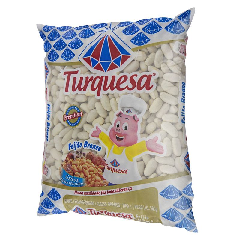 Feijao-Branco-Premium-Turquesa-Pacote-500g