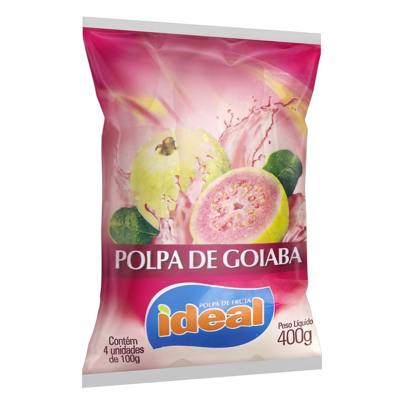 Polpa-de-Fruta-Goiaba-Ideal-Pacote-400g-4-Unidades