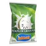 Polpa-de-Fruta-Graviola-Ideal-Pacote-400g-4-Unidades