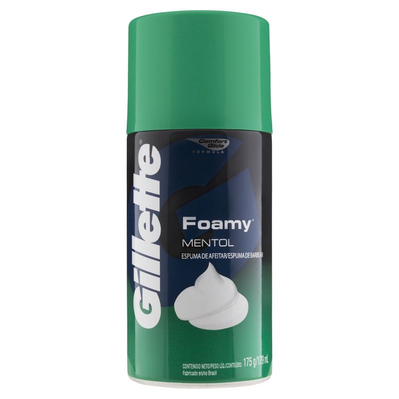 Espuma-de-Barbear-Mentol-Gillette-Foamy-Frasco-175g