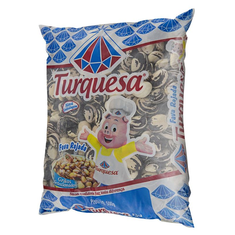 Fava-Rajada-Turquesa-Pacote-500g