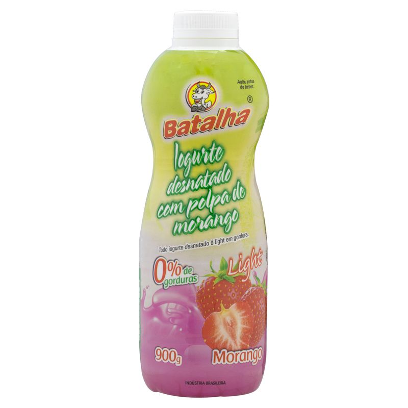 Iogurte-Desnatado-Morango-Light-Batalha-Garrafa-900g