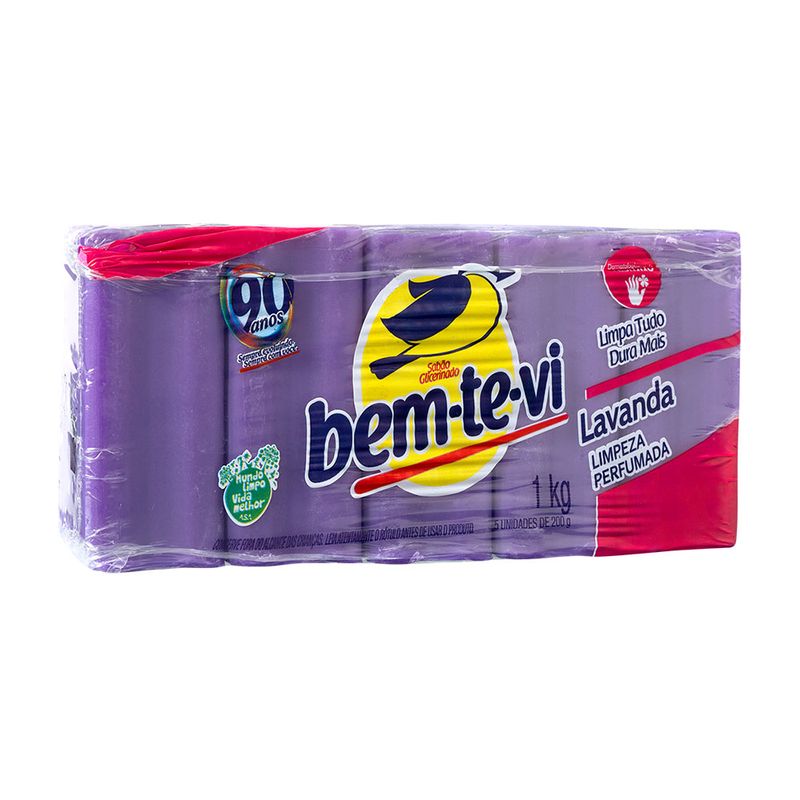 Sabao-Glicerinado-Lavanda-Bem-Te-Vi-Pacote-5-Unidades-200g