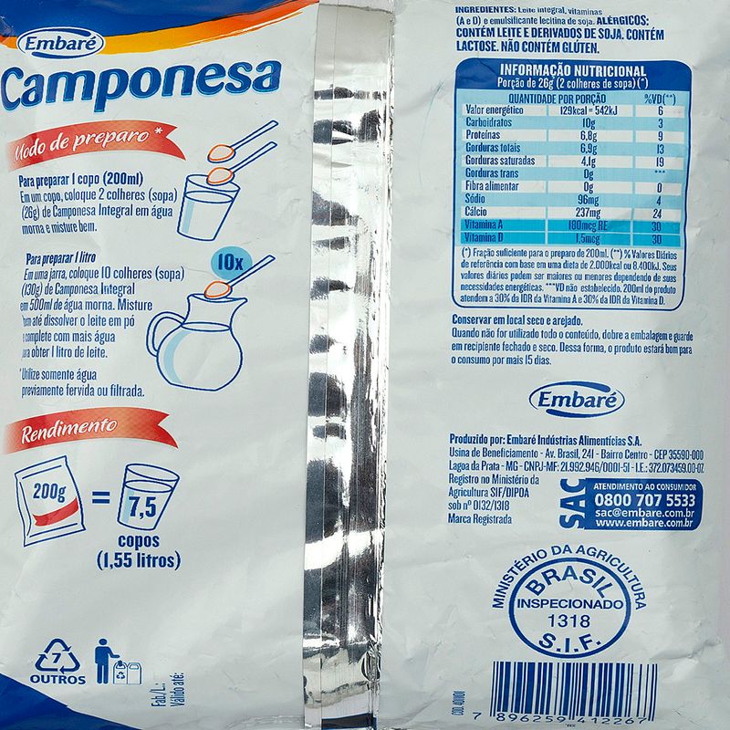 Leite-em-Po-Integral-Instantaneo-Embare-Camponesa-Pacote-200g
