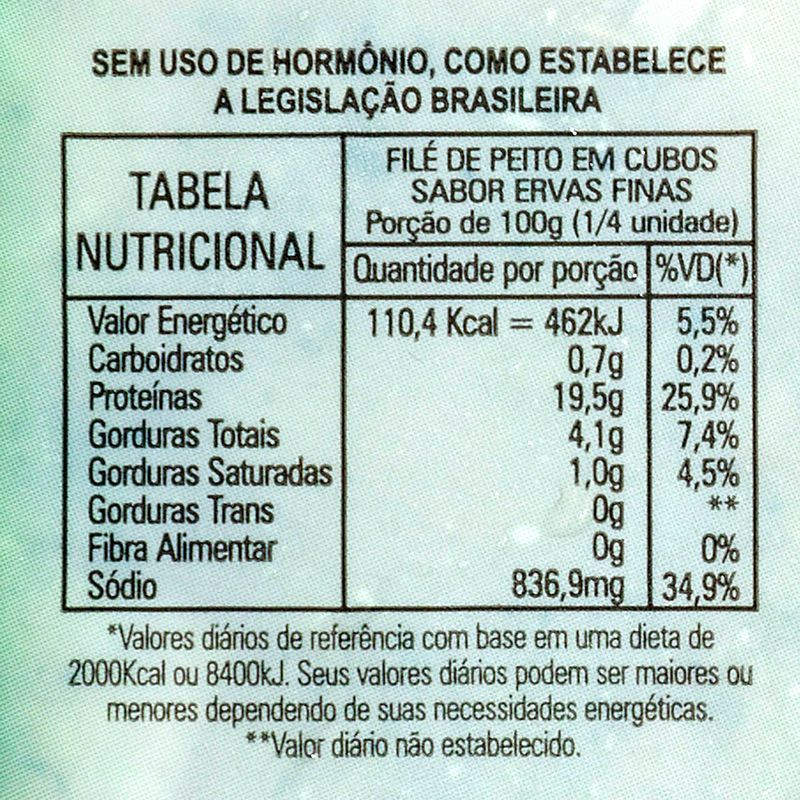 File-de-Peito-de-Frango-em-Cubos-Congelado-Ervas-Finas-Mauricea-Pacote-400g