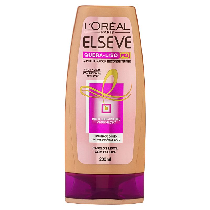 Condicionador-L-oreal-Paris-Elseve-Quera-Liso-Frasco-200ml
