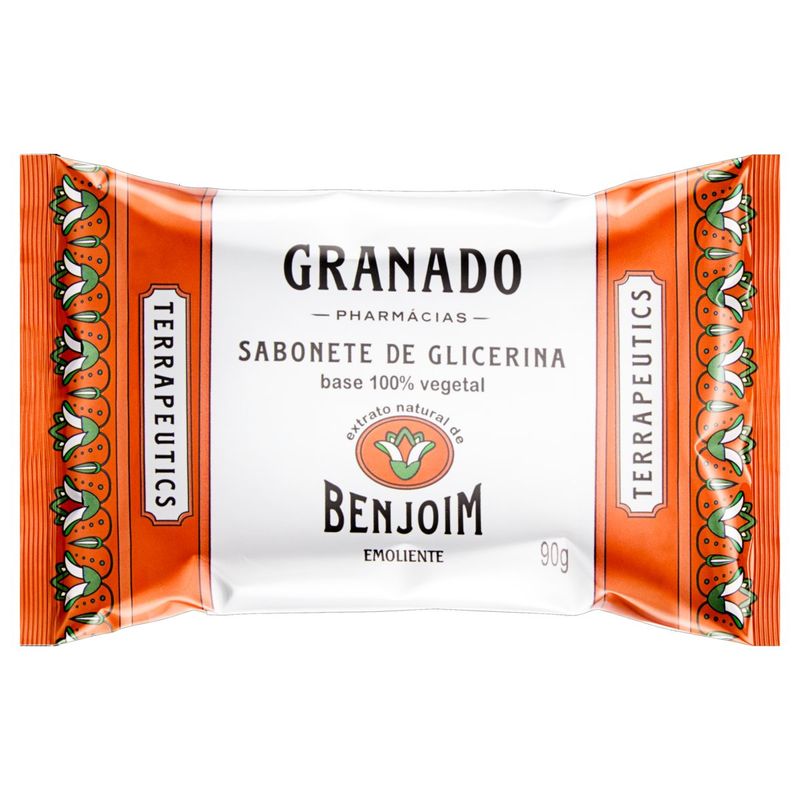 Sabonete-em-Barra-de-Glicerina-Benjoim-Granado-Terrapeutics-Pacote-90g