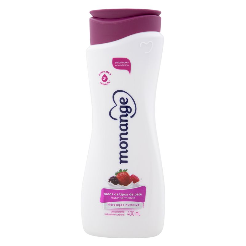 Desodorante-Hidratante-Corporal-Frutas-Vermelhas-Hidratacao-Nutritiva-Monange-Frasco-400ml-Embalagem-Economica