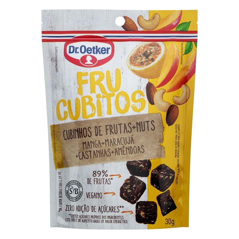 Cubinho-de-Frutas-Manga-Maracuja-Castanhas-e-Amendoas-Dr.-Oetker-Frucubitos-Sache-30g