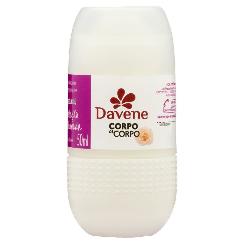 Desodorante-Roll-On-Antiperspirante-Natural-Davene-Corpo-a-Corpo-50ml