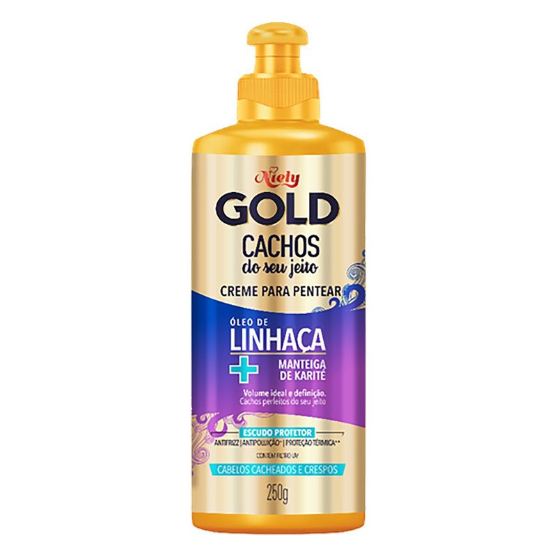 Creme-para-Pentear-Niely-Gold-Cachos-do-Seu-Jeito-Frasco-250g