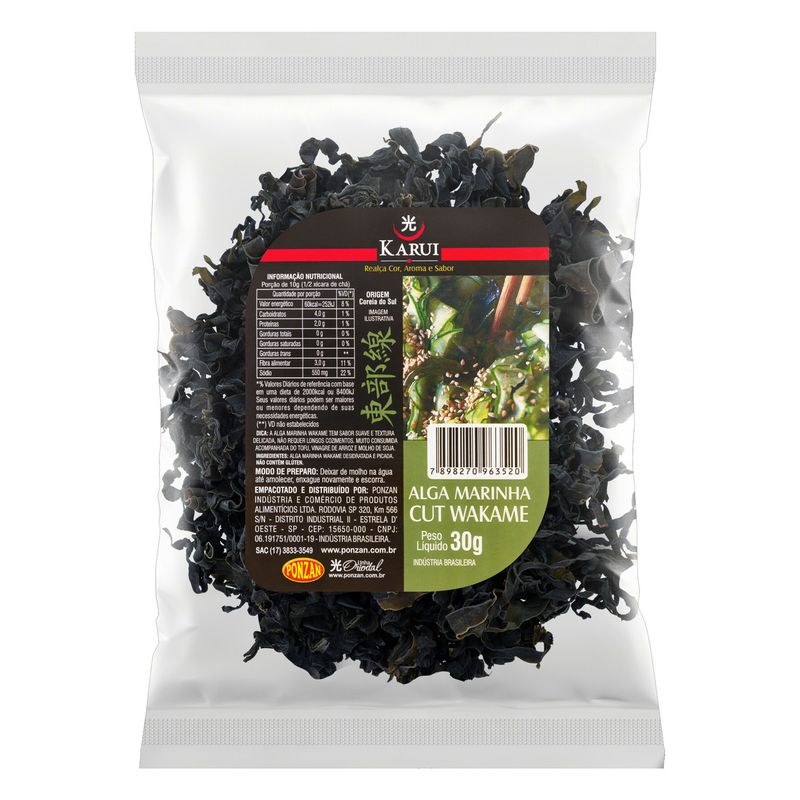 Alga-Marinha-Cut-Wakame-Karui-Oriental-Pacote-30g