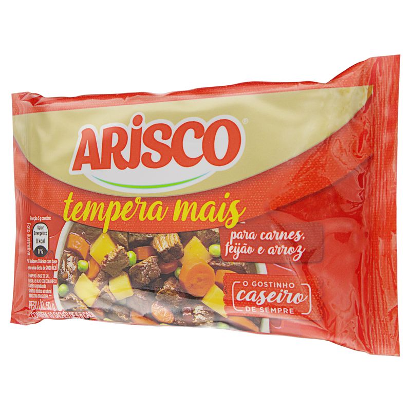 Tempero-em-Po-para-Carnes-Feijao-e-Arroz-Arisco-Tempera-Mais-Pacote-50g-10-Unidades