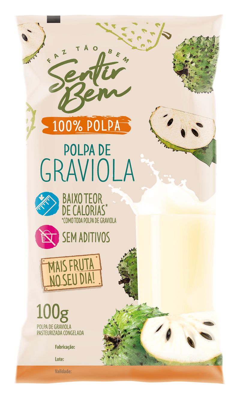 Polpa-Congelada-de-Graviola-Sentir-Bem-Sache-100g