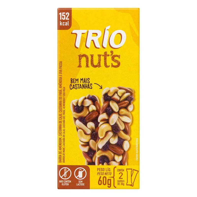 Pack-Barra-de-Nuts-Trio-Caixa-60g-2-Unidades