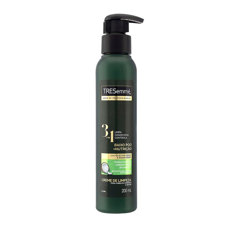 Creme-de-Limpeza-3-em-1-Baixo-Poo---Nutricao-TRESemme-Frasco-200ml